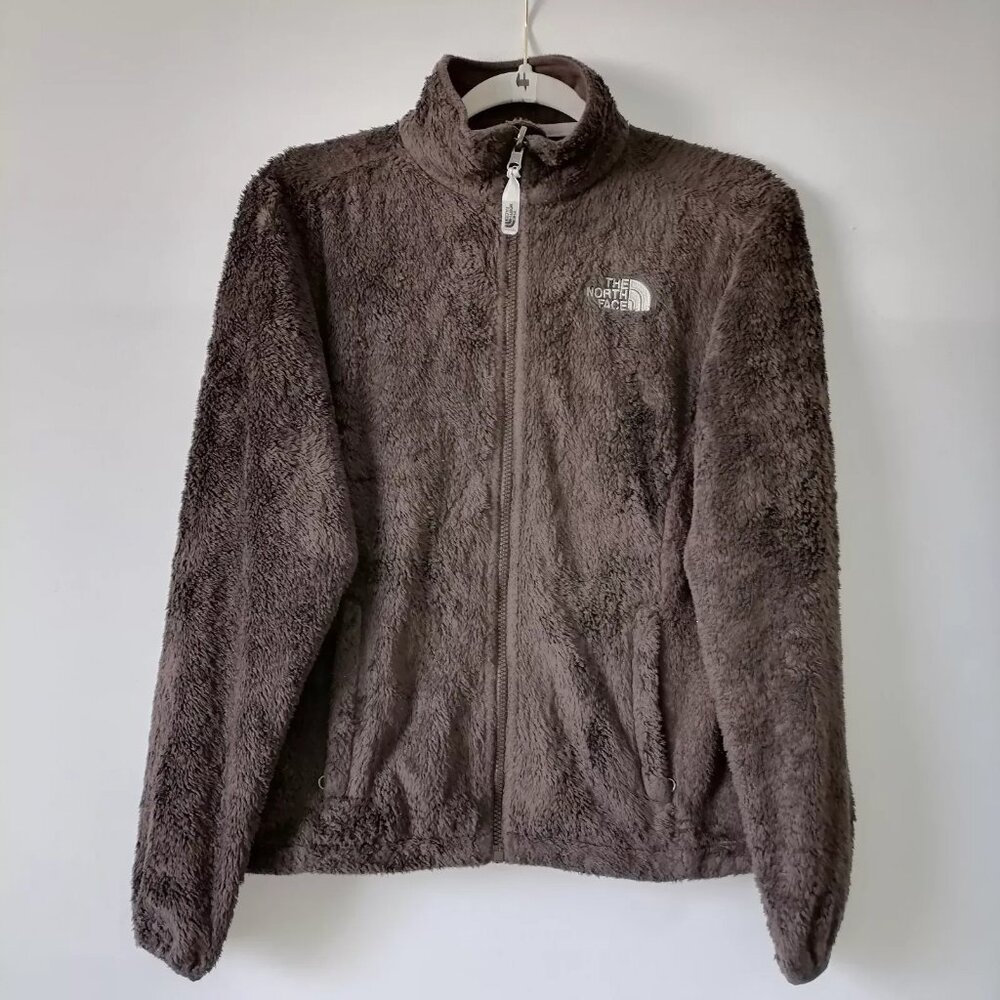 The North Face Womans Plum High Neck Long Sleeve Full Zip Fleece Jacket Size S